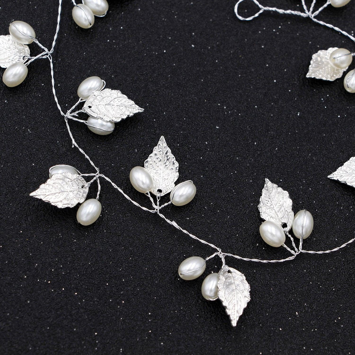Crystal Pearl Bridal Tiaras Hairbands Hairpins Bridesmaid Diamante Hair Vine Accessories Wedding Jewelry 35cm Headwear Gorgeous Hair Accessories For Women