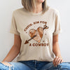 Cupid Aim For A Cowboy Heart Western Country Valentine Love Story Rustic Leather Rodeo Graphic Tee