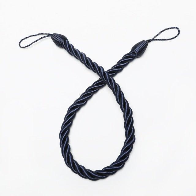 Curtain Tie Backs Gold Handmade Weave Curtain Holder Clip Buckle Rope Home Decorative Room Accessories Curtain Tieback Curtain Handmade Tiebacks Ropes Holdbacks 74CM