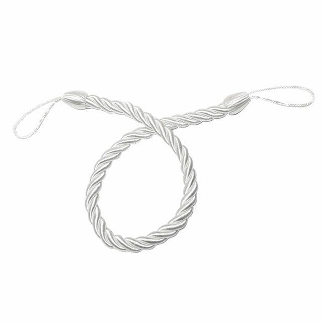 Curtain Tie Backs Gold Handmade Weave Curtain Holder Clip Buckle Rope Home Decorative Room Accessories Curtain Tieback Curtain Handmade Tiebacks Ropes Holdbacks 74CM