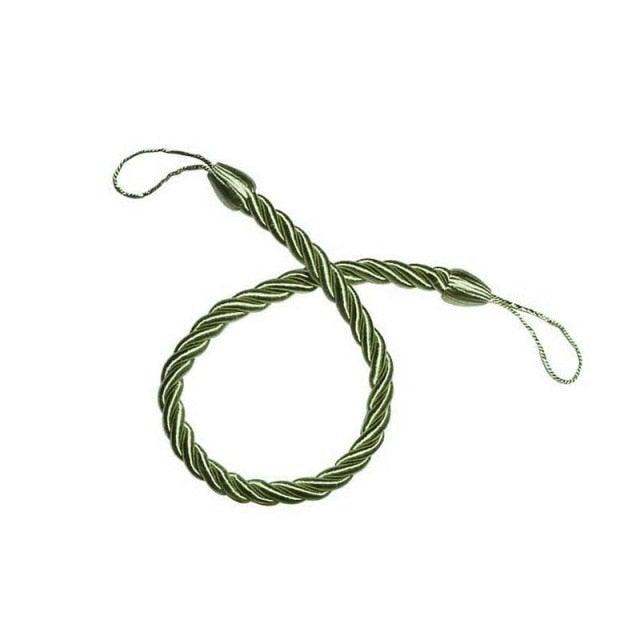 Curtain Tie Backs Gold Handmade Weave Curtain Holder Clip Buckle Rope Home Decorative Room Accessories Curtain Tieback Curtain Handmade Tiebacks Ropes Holdbacks 74CM