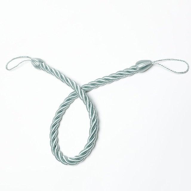 Curtain Tie Backs Gold Handmade Weave Curtain Holder Clip Buckle Rope Home Decorative Room Accessories Curtain Tieback Curtain Handmade Tiebacks Ropes Holdbacks 74CM