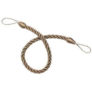 Curtain Tie Backs Gold Handmade Weave Curtain Holder Clip Buckle Rope Home Decorative Room Accessories Curtain Tieback Curtain Handmade Tiebacks Ropes Holdbacks 74CM