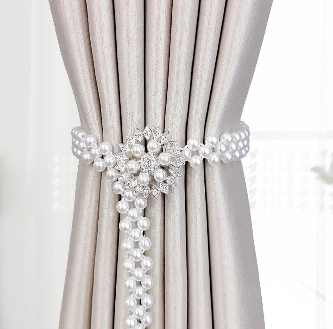 Curtain Tieback High Quality Elastic Holder Hook Buckle Clip Pretty And Fashion Polyester Decorative Home Accessories Modern Simple Style Curtain Tie Backs
