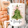 Custom Christmas Tree Bow Mug
