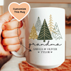 Custom Grandma Christmas mug