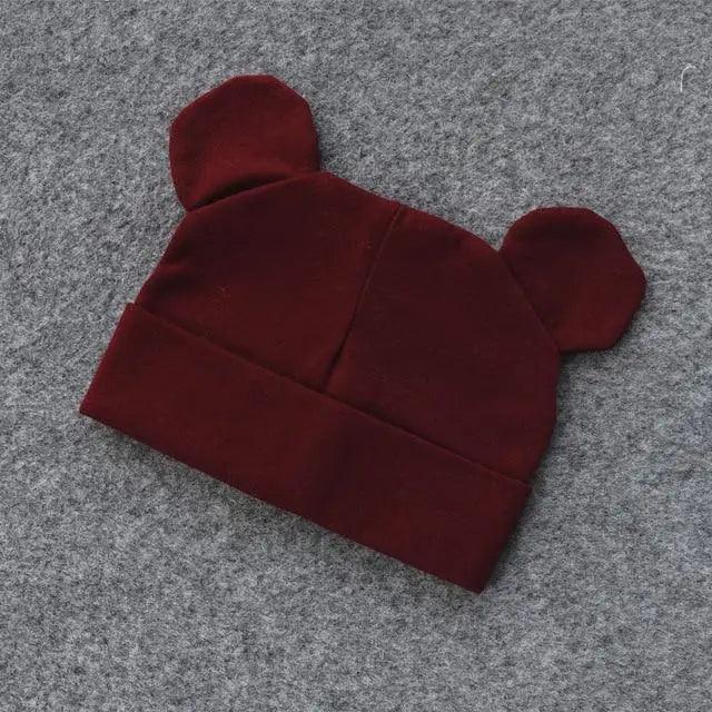 Cute Baby 0-12M Hat With Ears Casual Style Kids Autumn Winter Hat Classic  Boys And Girls Beanie