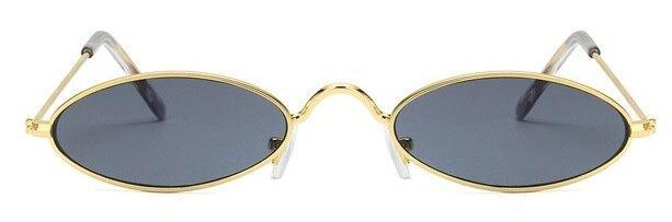 Cute Black Round Style Sun Glasses Design Retro Style Women Sunglasses New Vintage Oval Small Eyewear Metal Light Frame For Female