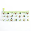 Cute Fruit Theme Pencil Case Unique Design Avocado Pattern Transparent Pencil Pouch School Pencil Bag For Students