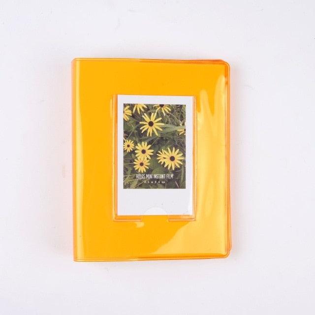 Cute Mini Holds 64 Photos Album Jelly Color Photo Album for Name Card 7s 8 25 50s Mini Photo Album Ring Binder Cover Refillable Notebook Photo Album