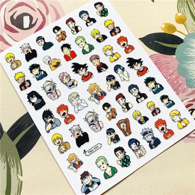 Cute rabbit Cute cat  Japanese Justice Girl 3D Back Glue Nail Sticker Nail Decoration Nail Art Nail Ornament Self Adhesive Nail Decals for Nail Art Decoration Including Hearts Stars Letters Bowknot Leaves Flowers Plants Fruits Butterflies for Woman