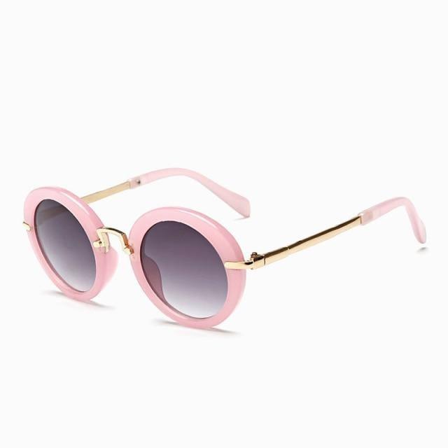 Cute Round Polarized Sunglasses for Kids Girls Boys UV400 Protection Fashionable &  Children's Sunglasses New Cute Baby Round Frame & Colorful Sunshade Mirror For Kids