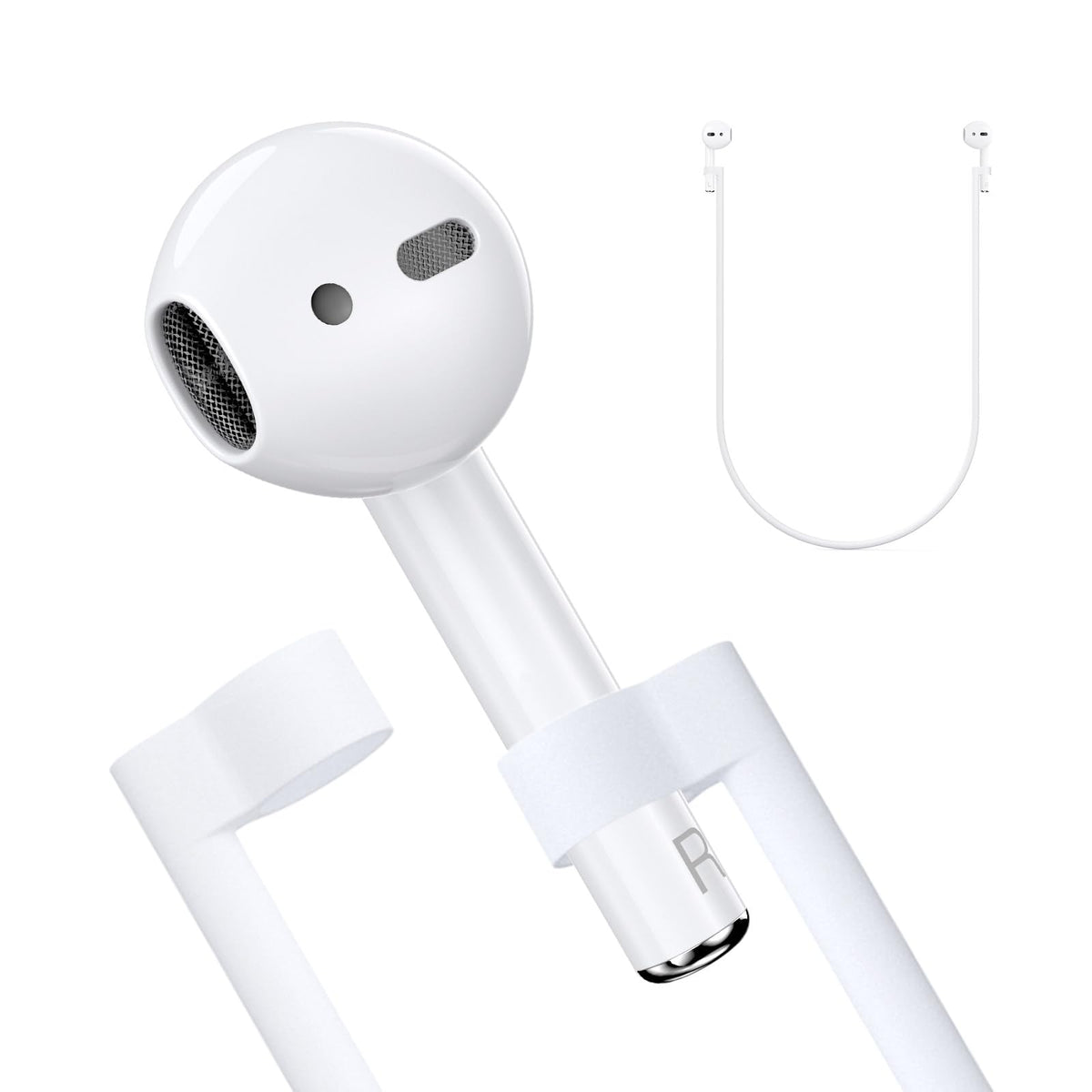Single Right Replacement Earbud Only for airpods 2nd Generation Detachable Ear Hooks R Side Ear Side Wireless Earbud Model A2032