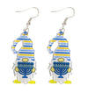 xuzhiyuan Hanukkah Acrylic Dangle Earrings Menorah Wooden Drop Earrings Dove Star of David Jewish Hanukkah Jewelry for Women Holiday-G