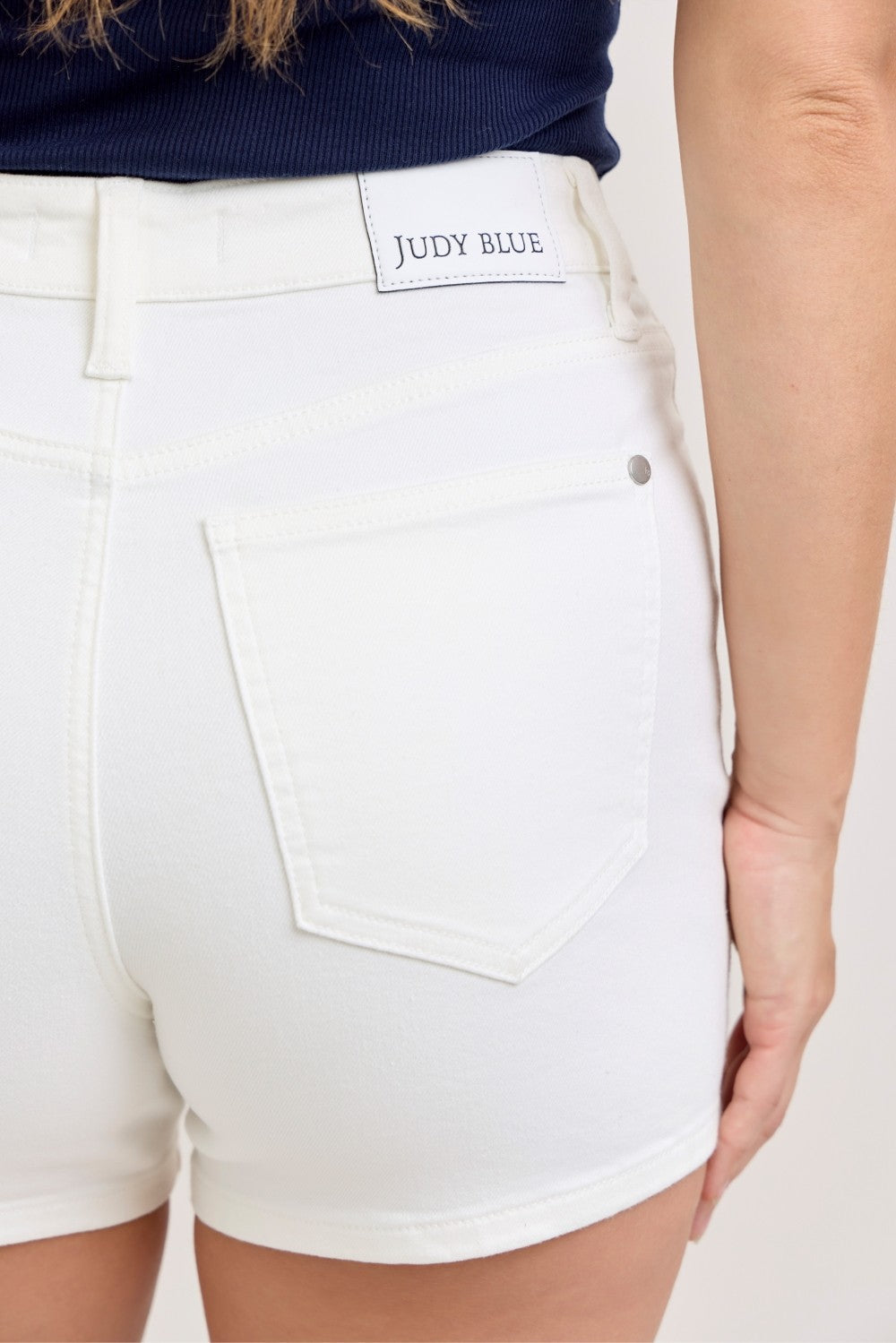 Judy Blue Full Size High-Waisted Slim Short Plus Size