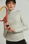 Umgee Long Sleeve Mock Neck Top