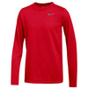 Nike Boys Legend Long Sleeve Athletic T-Shirt (US Alpha Medium Regular University Red)
