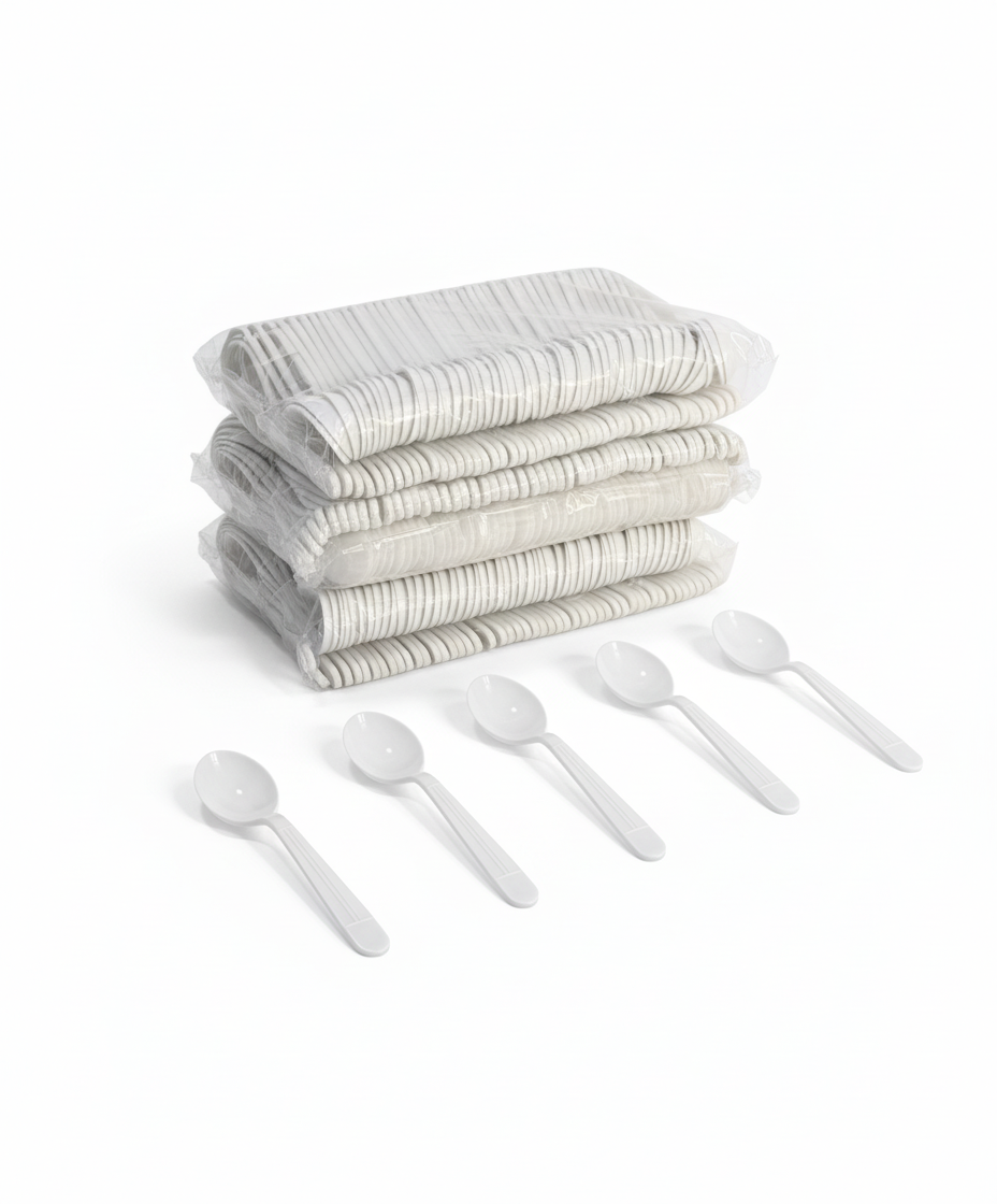Royalty White X-Heavy Weight PP Soup Spoon, 10 Sleeves of 100 Soup Spoons (1000/cs)