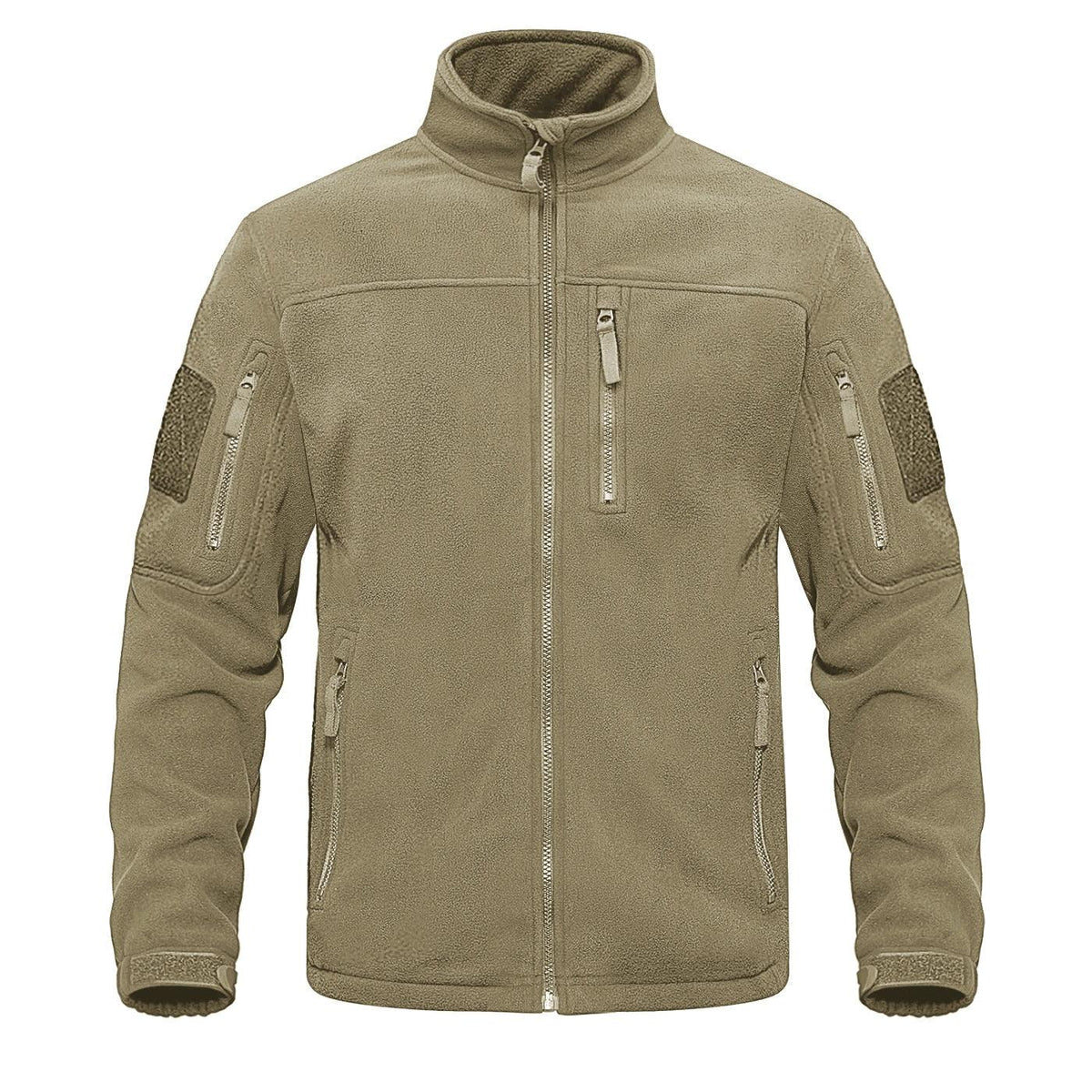 Dark Blue Warm Multi-Pockets Outdoor Tactical Fleece Jacket Soft Unique Style Jacket Work Coats Men's Windbreaker Jacket Sport Hiking Coat For Winter And Autumn