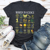 Women In Science STEM Teacher Illustrated Design For Educators And Students Graphic Tee
