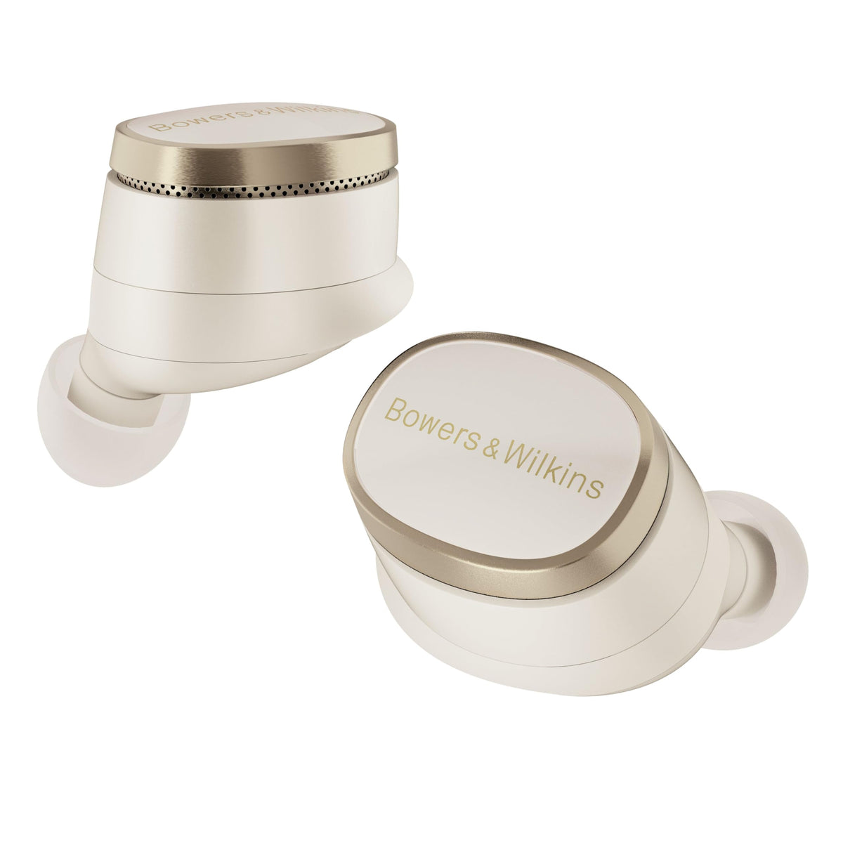 Bowers & Wilkins Pi8 Wireless Earbuds (Dove White) in-Ear Bluetooth Earphones with Qualcomm Chipset & aptX Lossless Active Noise Cancelling Earbuds 3 Built-in Mics 15-Min Quick Charging