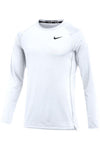 Nike Mens Pro Slim Long Sleeve Training Top (Small White)