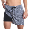 Men’s Premium Compression-Lined Hybrid Shorts – Deco Maze - Surf and Storm