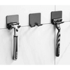 Decorative Hook 2 Pcs Punch Free Razor Holder Storage Hook Wall Men Shaving Shaver Shelf Bathroom Razor Rack Wall Bathroom Accessories