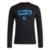 adidas Mens Size FC Long Sleeve Pre-Game T-Shirt Black/Minnesota United XX-Large Tall