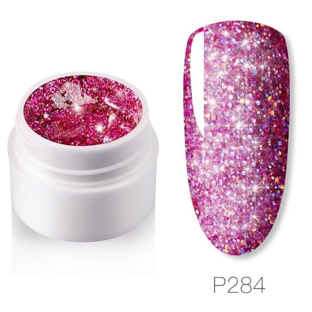 Diamond Gel Nail Polish 5ML Permanent Varnish Painting UV Manicure Reflective Sparkling Luxury Design Nail Gels for Women and Girls