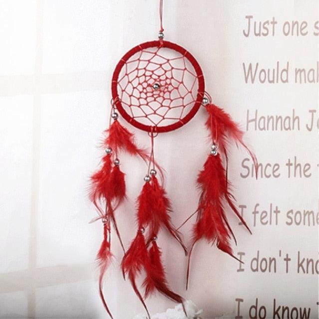 Dream Catcher Led Handmade Dream-catcher Traditional Feather Hanging Home Wall Decoration  Night Dream Catchers  Decor Ornament Wall Hanging Wind Chimes For Home Room Decoration
