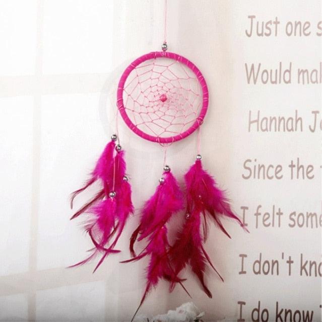 Dream Catcher Led Handmade Dream-catcher Traditional Feather Hanging Home Wall Decoration  Night Dream Catchers  Decor Ornament Wall Hanging Wind Chimes For Home Room Decoration