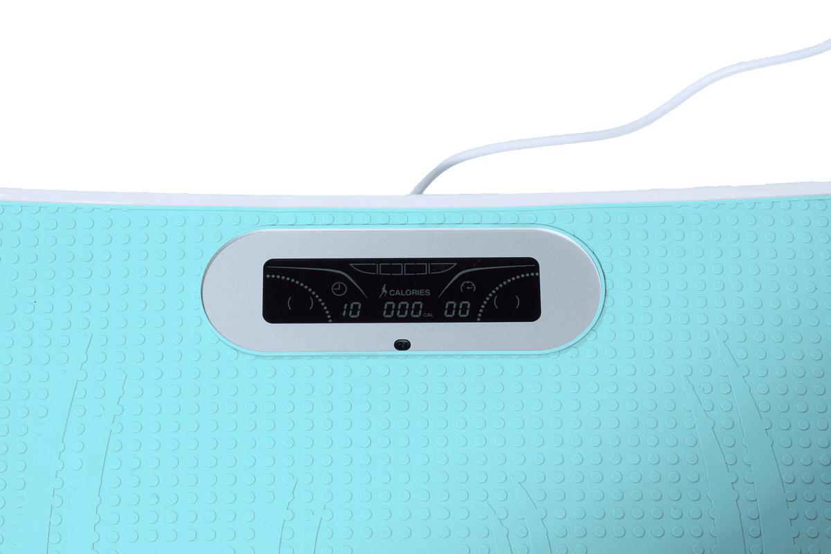 Full Body Vibration Platform Crazy Fitness Massage 10-Frequency Weight Loss & Fat Burner Shaking Machine For Unisex Blue