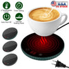 Desktop Electric Cup Warmer 8Hours Auto Off Overheating Protection Smart Timer Setting 2 Temperature Levels  Ceramic Heating Panel For Office Home