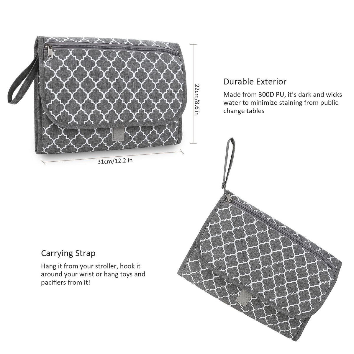 Baby changing diaper pad mother and baby travel portable waterproof diaper pad multifunctional wet wipes bag mommy bag accessories