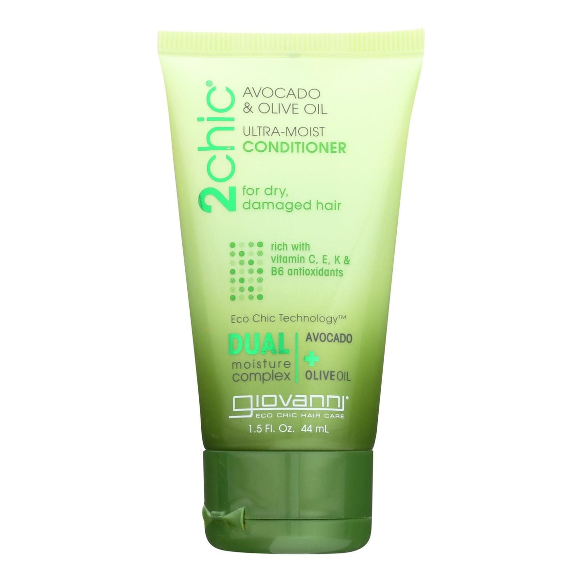 Giovanni Hair Care Products Conditioner - 2chic Ultra-moist Conditioner With Avocado And Olive Oil - Case Of 12 - 1.5 Fl Oz.