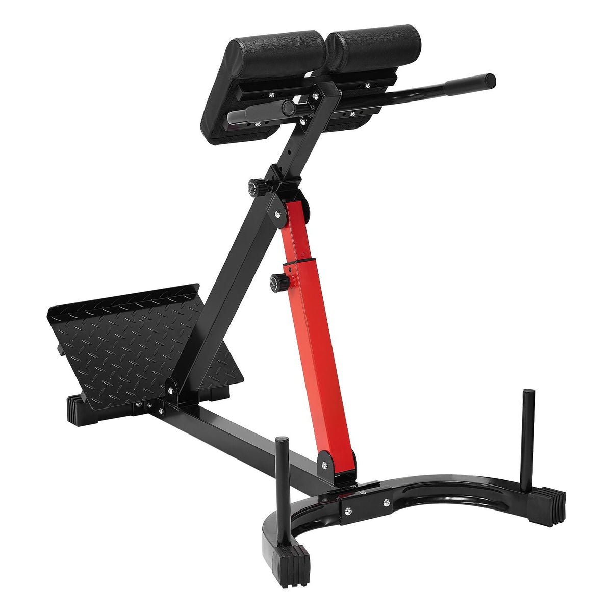 Roman Chair Hyperextension Bench, 350 lbs Adjustable Extension Machine, Multi-Function Exercise Equipment for Glute, Hamstring, Lower Back, and Ab Workout, Fitness Weight Bench for Home Gym
