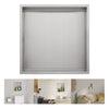 Brushed Stainless Steel Wall Shower  Niche , Double Recessed Shower Shelf for Bathroom