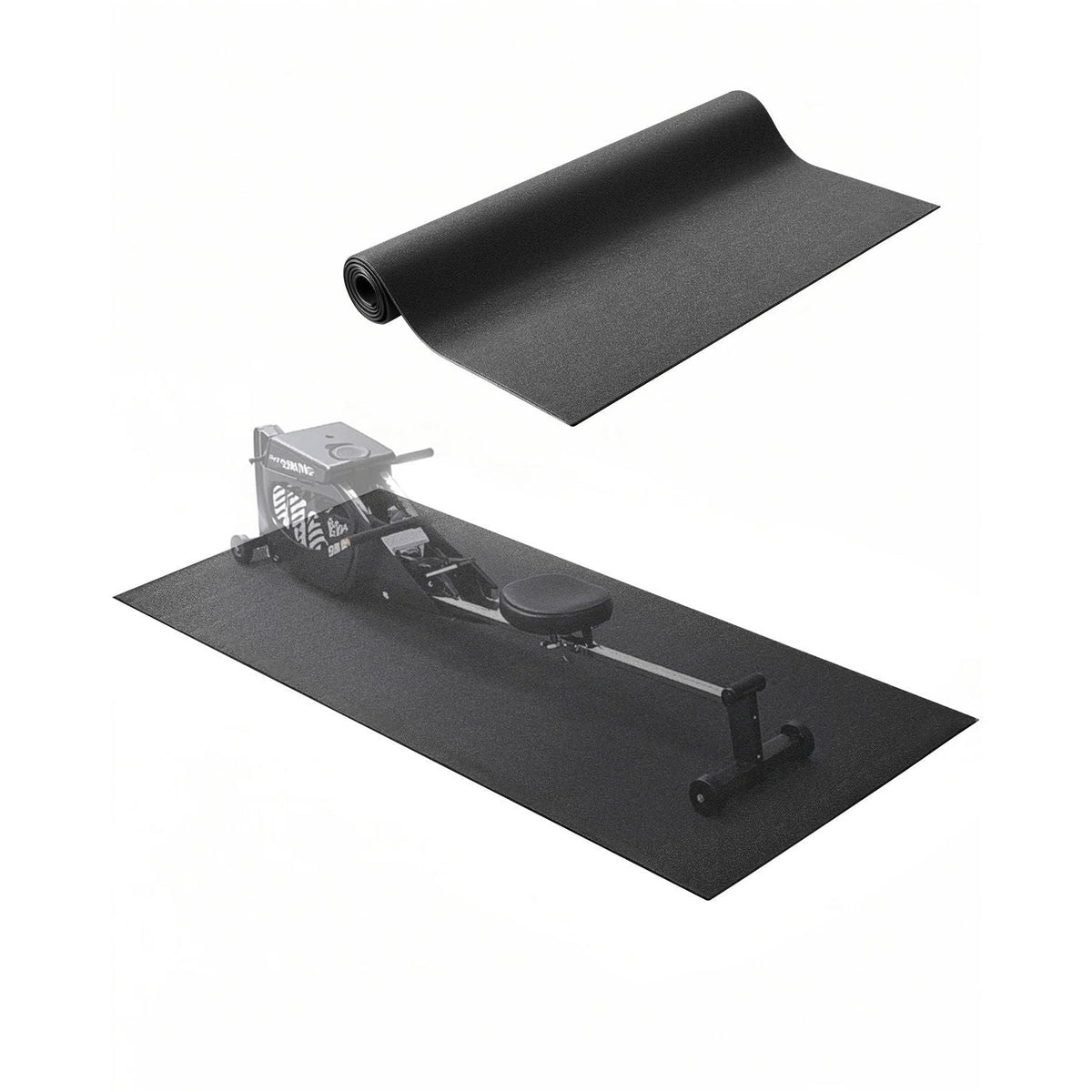 Treadmill Mat for Carpet Floor, 1/4" Thick, 30" x 72" Exercise Equipment Mat for Treadmills, Stationary & Recumbent Bikes, High Density PVC Floor Protector, Waterproof and Non-slip for Home Gym
