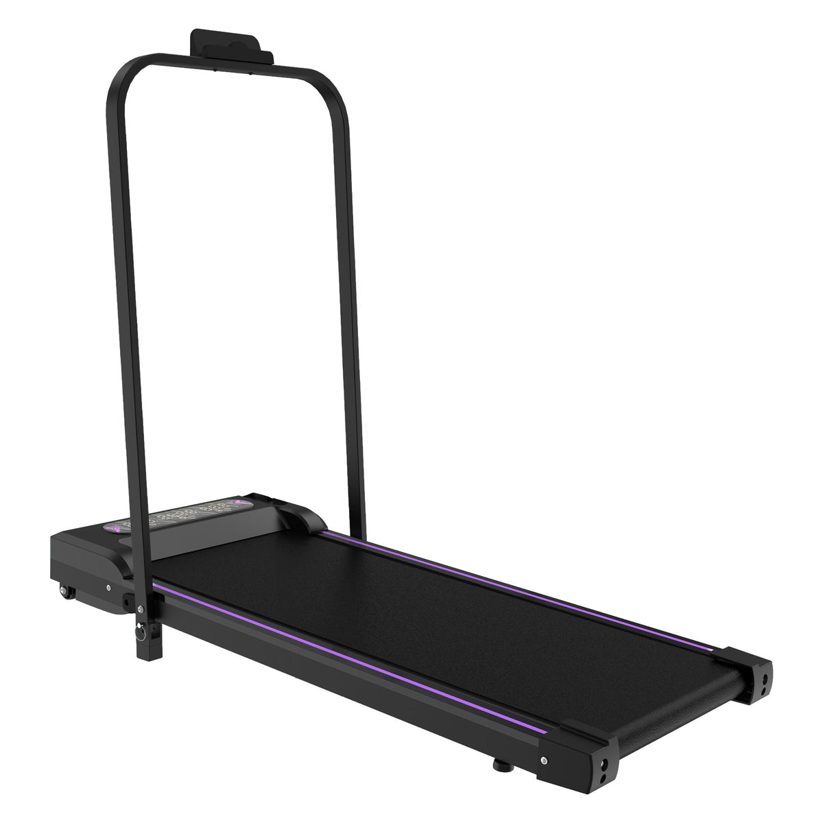 Under Desk Treadmill, Walking Pad, 2 in 1 Portable Treadmill with Handle Remote Control LED Display, Walking Jogging Machine for Home Office Use Black