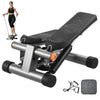 Stair Stepper, Mini Stepper for Exercise at Home, Hydraulic Fitness Stepper with Resistance Bands, Full Body Workout Cardio Equipment, Stair Climber with LCD Monitor, 330LBS Load Capacity