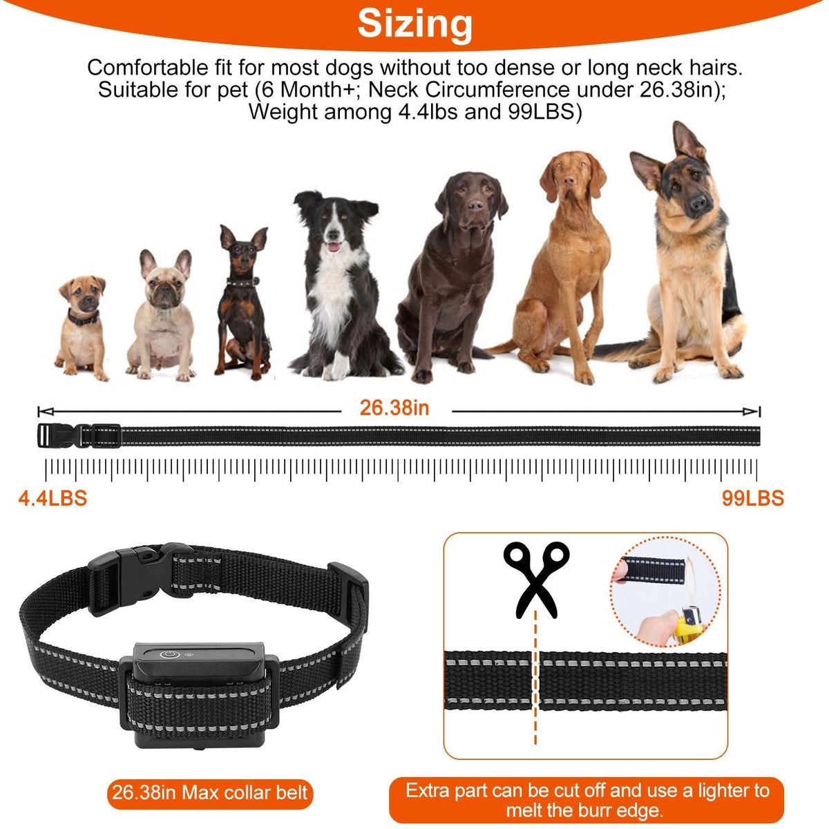 Long-Range Dog Training Collar - 3280FT Waterproof with Vibration, Beep & Shock Features