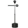 Free Standing Boxing Bag with Stand, Punching Speed Bag Reaction Bar Challenge with Suction Cups, 64-81in Adjustable Height for Teenagers and Adults, Black