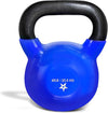 Kettlebell, 5-100 LB Vinyl Coated Cast Iron Strength Training Kettlebells for Home Gym Exercises, Fitness, Full Body Workout Equipment, Push Ups, and Grip Strength