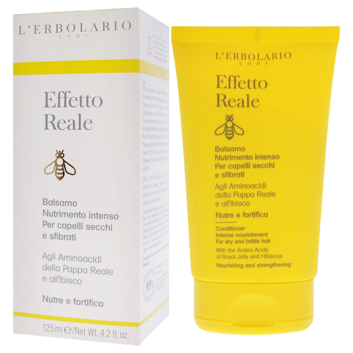 Effetto Reale Intense Nourishment Conditioner by LErbolario for Unisex - 4.2 oz Conditioner