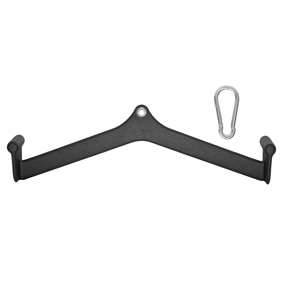 LAT Pulldown Attachment, Cable Machine Rowing V-bar Attachment, Tricep Pull Down Bar, Back Strength Training Rubber Coated Handle Grip, Bicep Curl Tricep Lat Pulldown Bar for Home Gym Fitness