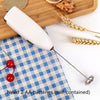 Mini Battery Operated Milk Frother Handheld; Mini Blender And Foam Maker For Coffee; Cappuccino; Latte; Matcha; Hot Chocolate; Portable Foam Maker Drink Blender With Stainless Steel Whisk