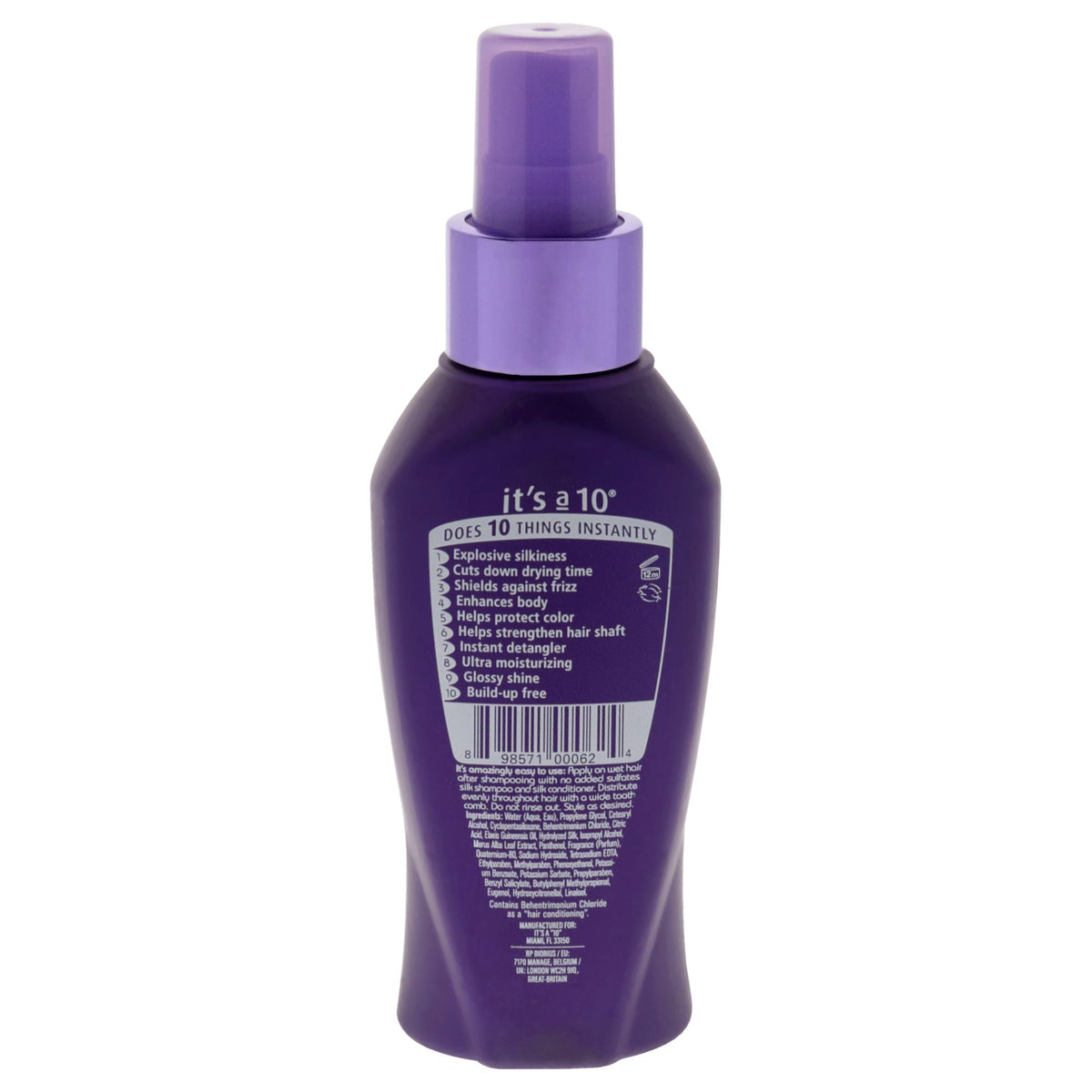 Silk Express Miracle Silk Leave-In by Its A 10 for Unisex - 4 oz Conditioner