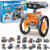 Solar Robot Building Kit Christmas STEM Gift for Boys Aged 8-13, 15-in-1 DIY Science Educational Robotic Toy for Kids Teens Birthday, Powered by The Sun or Battery with 212 Pieces