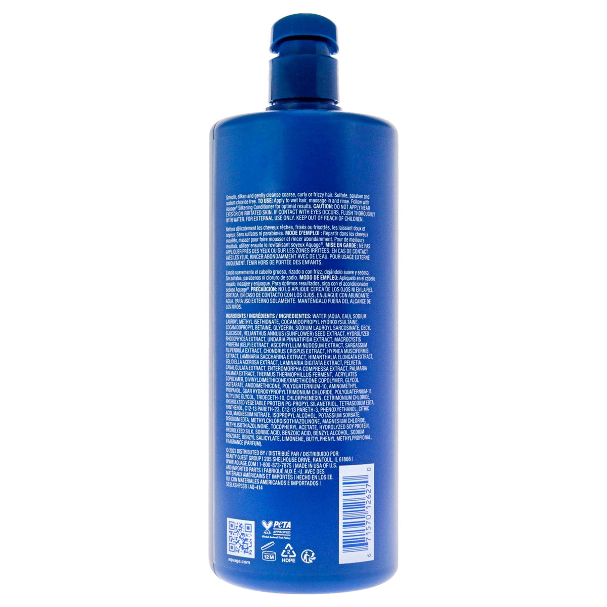 Seaextend Silkening Shampoo by Aquage for Unisex - 33.8 oz Shampoo